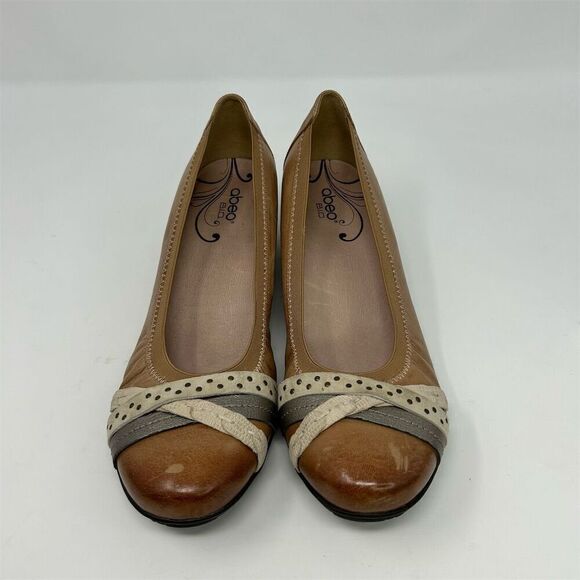 Abeo Bio Nellie Women's Orthopedic Casual Slip On Wedges Size 10 Neutral - Picture 4 of 14